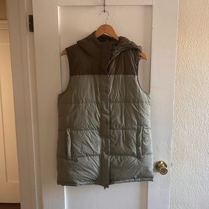 Prana hellebore down hooded reversible vest